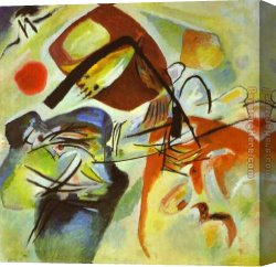 Wassily Kandinsky Canvas Paintings - Picture with a Black Arch by Wassily Kandinsky