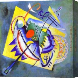Wassily Kandinsky Canvas Paintings - Red Oval by Wassily Kandinsky