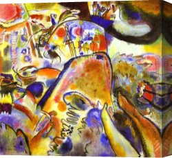 Wassily Kandinsky Canvas Paintings - Small Pleasures by Wassily Kandinsky