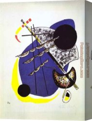 Wassily Kandinsky Canvas Paintings - Small Worlds II by Wassily Kandinsky