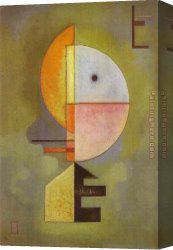 Wassily Kandinsky Canvas Paintings - Upward by Wassily Kandinsky
