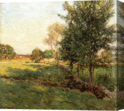 Metcalf Canvas Paintings - Lengthening Shadows by Willard Leroy Metcalf
