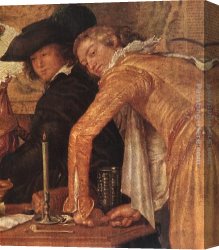 Merry Canvas Paintings - Merry Company (detail) by Willem Buytewech