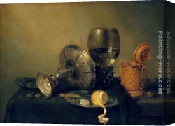 Hendrik Willem Mesdag Canvas Paintings - Still Life by Willem Claesz Heda