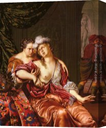 It Was to Be a Lasso Duel to The Death Canvas Paintings - The Death of Cleopatra by Willem Van Mieris