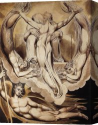 Man with Scythe Canvas Paintings - Christ as the Redeemer of Man by William Blake