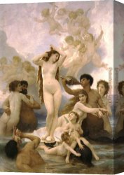 Vulcan Presenting Venus with Arms for Aeneas Canvas Paintings - Birth of Venus by William Bouguereau