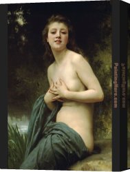 Spirit of Spring Canvas Paintings - Spring Breeze by William Bouguereau