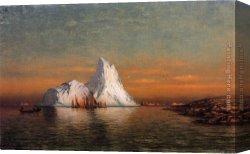 Fleet Canvas Paintings - Fishing Fleet off Labrador i by William Bradford