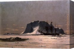 Squares with Concentric Canvas Paintings - Freeing a Square Rigger by William Bradford