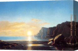Coast Canvas Paintings - Off the Coast of Labrador by William Bradford