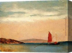 Seascapes Canvas Paintings - Seascape by William Bradford