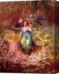 Cooper Canvas Paintings - Phantasy by William Cooper