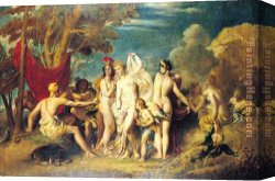 April in Paris Canvas Paintings - The Judgement of Paris by William Etty