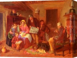 The Arrival Canvas Paintings - The New Arrival by William Henry Knight