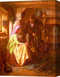 A Classical Courtship Canvas Paintings - Courtship by William Henry Midwood