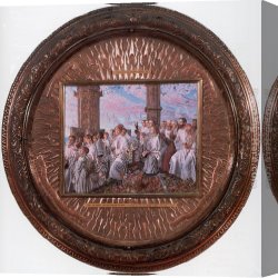 The Piazzetta, Looking Toward The Clock Tower Canvas Paintings - May Morning on Magdalen Tower, Oxford by William Holman Hunt