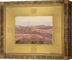 Dead Canvas Paintings - The Dead Sea from Siloam by William Holman Hunt