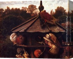 Festival Canvas Paintings - The Festival Of St. Swithin Or The Devecote by William Holman Hunt