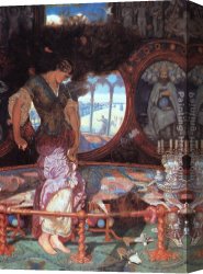 The Moose Hunt Canvas Paintings - The Lady of Shalott by William Holman Hunt