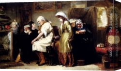 A Rank Soldier of The 7th Hussar Regiment Canvas Paintings - A Visit To The Old Soldier by William James Grant