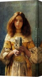 The Three Graces Canvas Paintings - The Grace Cup by William John Wainwright