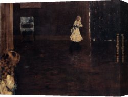 Hide-and-seek Canvas Paintings - Hide And Seek by William Merritt Chase