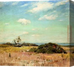 Old Windmill, East Hampton, Long Island, New York Canvas Paintings - Shinnecock Hills, Long Island by William Merritt Chase