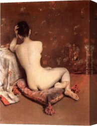 William Merritt Chase Canvas Paintings - The Model by William Merritt Chase