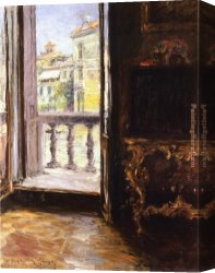Venetian Canvas Paintings - Venetian Balcony by William Merritt Chase