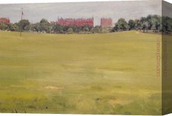 Central Canvas Paintings - View from Central Park by William Merritt Chase