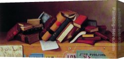 Job Canvas Paintings - Job Lot Cheap by William Michael Harnett
