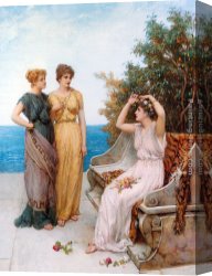 Heart Canvas Paintings - In The Summertime of the Heart by William Oliver