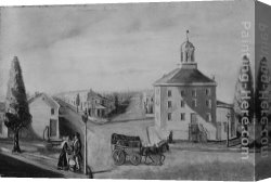 Seller Canvas Paintings - Hot Corn Seller by William P. Chappel