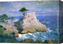 Match Point Canvas Paintings - Midway Point, California by William Stanley Haseltine