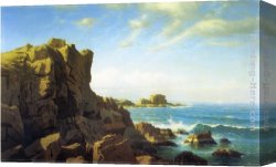 Andromeda Chained to The Rock by The Nereids Canvas Paintings - Nahant Rocks by William Stanley Haseltine