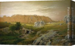 Trost Canvas Paintings - Paradise, Newport by William Trost Richards