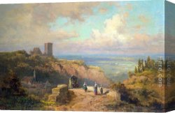 Der Jubil Canvas Paintings - An Der Landstrasse by Willy Moralt