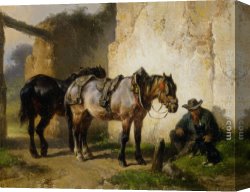 Magic Moments Canvas Paintings - A Moment of Rest by Wouter Verschuur