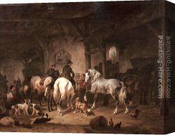 Preparing for The Costume Ball Canvas Paintings - Preparing for the Hunt by Wouter Verschuur