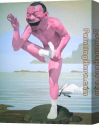 Perseus Frees Andromeda Canvas Paintings - Free and At Leisure-7 by Yue Minjun