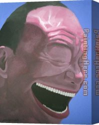 Head Canvas Paintings - Head Portrait-5 by Yue Minjun