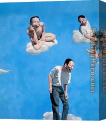Almost Heaven Canvas Paintings - Heaven by Yue Minjun