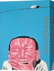 Jazz Musicians Canvas Paintings - I'm a Musician by Yue Minjun