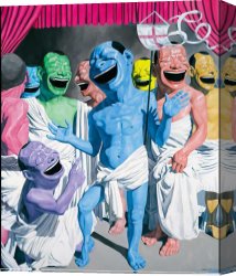 Resurrection - Morn Canvas Paintings - The Resurrection by Yue Minjun