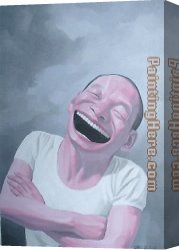 Untitled II Canvas Paintings - Untitled-1 by Yue Minjun
