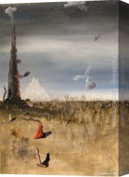 La Varenne De St. Hilaire Canvas Paintings - Extinction des lumieres inutiles by Yves Tanguy