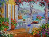 A Mediterranean Courtyard Paintings - The Mediterranean by 2010