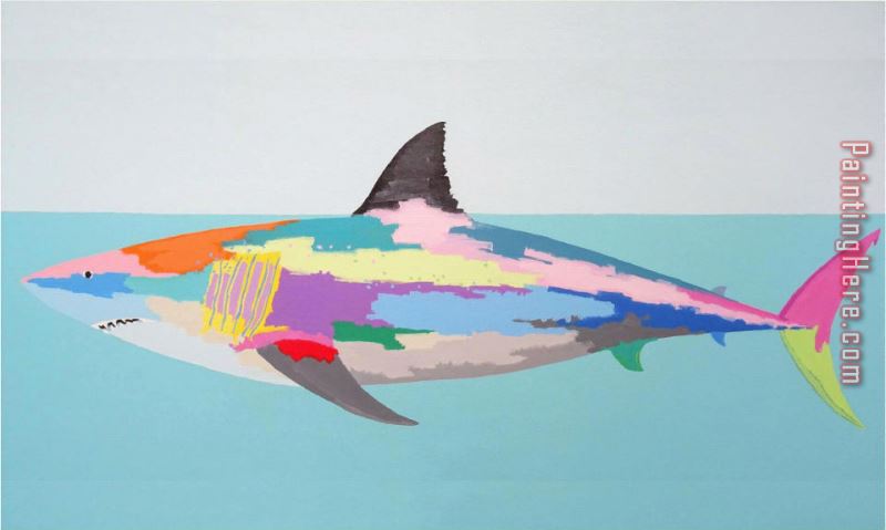 Shark painting - 2011 Shark art painting