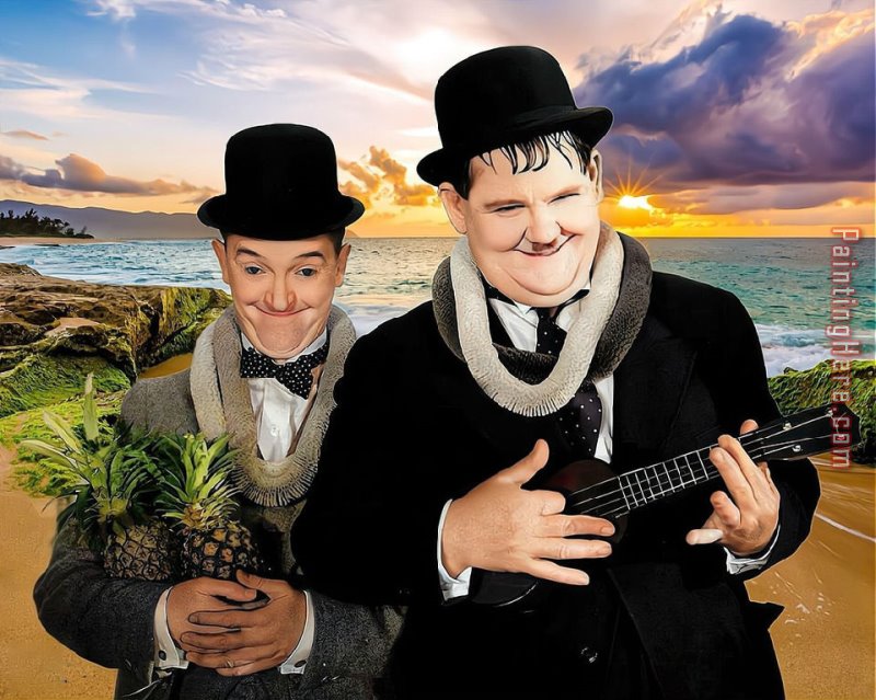 Harlequin with Guitar Paintings - Cool Guitar by 2011